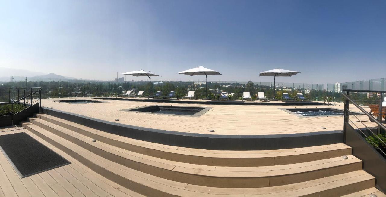 Galeria Plaza San Jeronimo Hotel Kota Meksiko Bagian luar foto The rooftop of the building